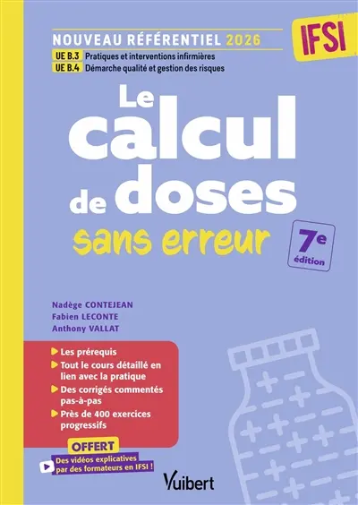 Le calcul de doses et de débits sans erreur : IFSI, nouveau référentiel 2026