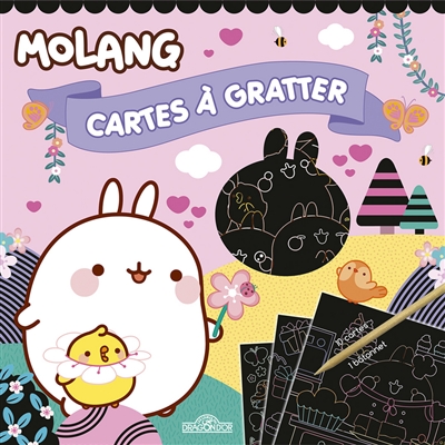 Molang : cartes à gratter : cupcakes
