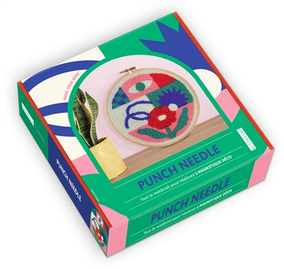 Punch needle : tout le matériel pour réaliser 1 magnifique déco