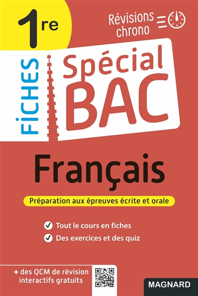 Français 1re : révisions chrono : préparation aux épreuves écrite et orale