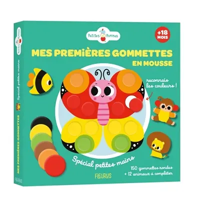 Mes premières gommettes en mousse : reconnais les couleurs ! : spécial petites mains