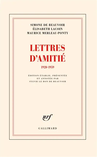 Lettres d'amitié : 1920-1959