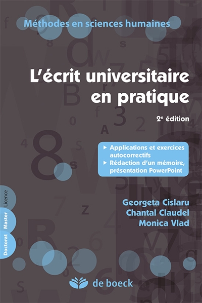 L'écrit universitaire en...