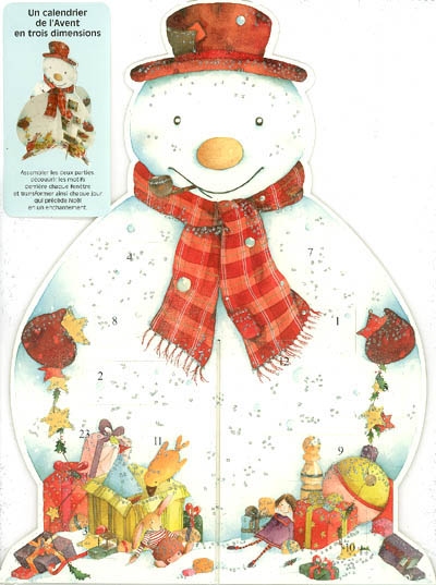 Bonhomme de neige de l'avent : calendrier de l'avent