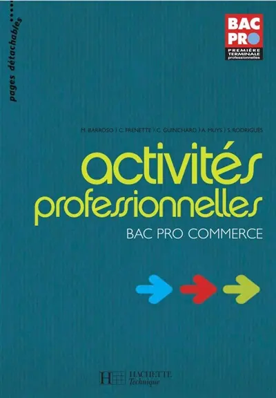 Activités professionnelles : bac pro commerce, première, terminale professionnelles