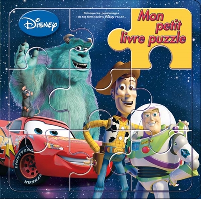 Mon petit livre puzzle : retrouve les personnages de tes films favoris Disney, Pixar