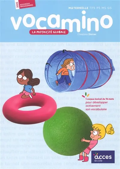 La motricité globale, maternelle TPS, PS, MS, GS : nouveaux programmes 2025