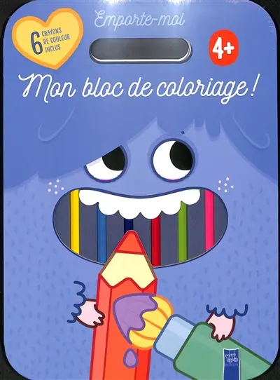 Mon bloc de coloriage ! : 4+ : couverture bleue