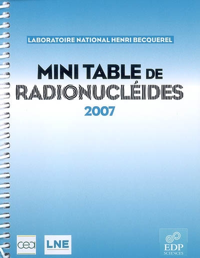 Mini table de radionucléides 2007