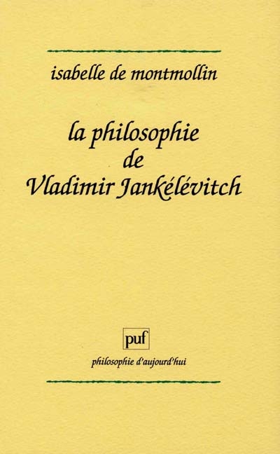 La philosophie de Vladimir Jankélévitch