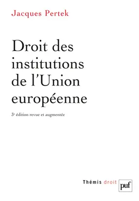 Droit des institutions de l'Union européenne