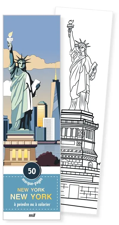 New York : 50 marque-pages à peindre ou à colorier