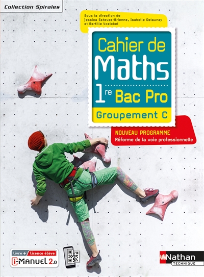 Cahier de maths 1re bac pro groupement C : programme 2020