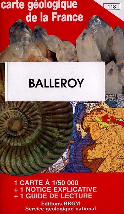 balleroy : carte géologique de la france à 1/50 000, 118