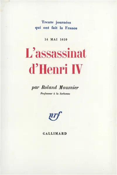 L'Assassinat d'Henri IV