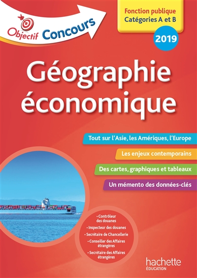 Géographie économique : fonction publique, catégories A et B, 2019