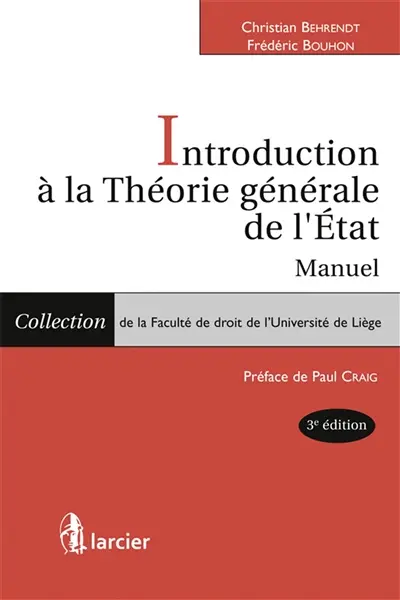 Introduction à la théorie générale de l'Etat : manuel