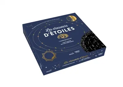 Les chasseurs d'étoiles : décrypter le ciel nocturne à l'oeil nu grâce au chezche-étoiles ! : coffret