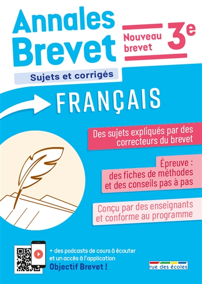 Annales français 3e : 2026