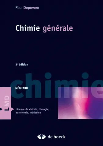 Chimie générale : mémento : licence de chimie, biologie, agronomie, médecine