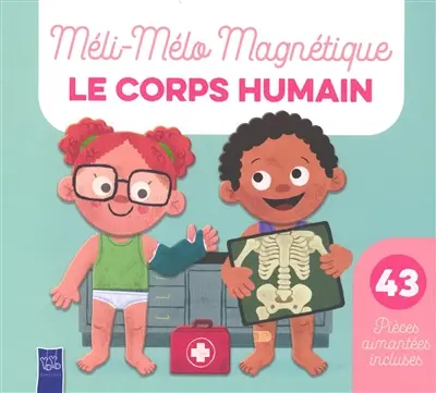 Le corps humain : 43 pièces aimantées incluses