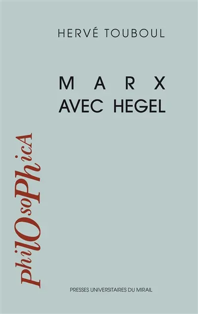 Marx avec Hegel