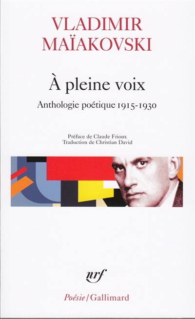 A pleine voix : anthologie poétique 1915-1930