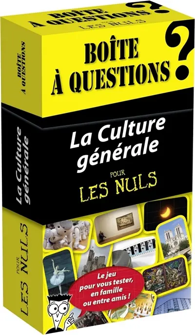 La culture générale pour les nuls : le jeu pour vous tester, en famille ou entre amis ! : boîte à questions