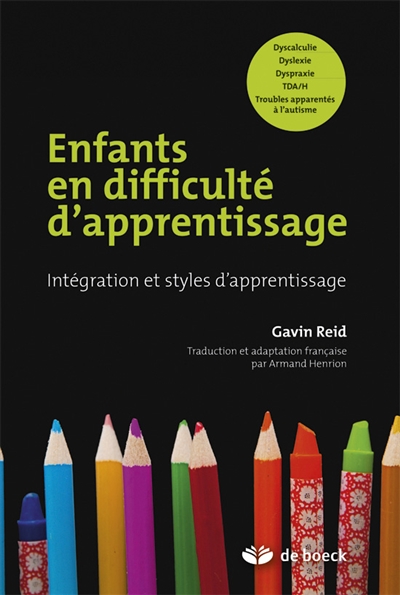 Enfants en difficulté d'apprentissage : intégration et styles d'apprentissage