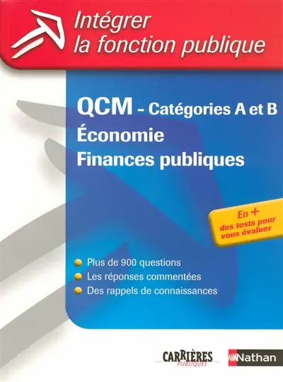 QCM, catégories A et B : économie, finances publiques