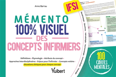 Mémento 100 % visuel des concepts infirmiers, IFSI : 100 cartes mentales