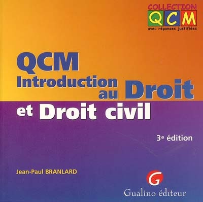 QCM introduction au droit et droit civil