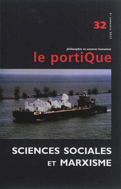 Portique (Le), n° 32. Sciences sociales et marxisme
