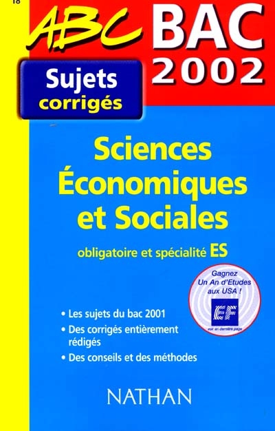 Sciences économiques et sociales ES