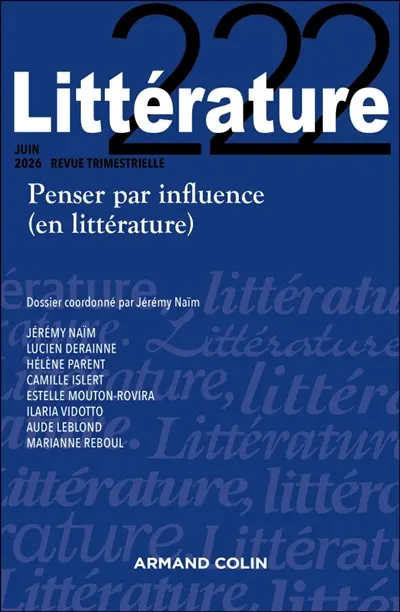 Littérature, n° 222 Littérature, n° 222