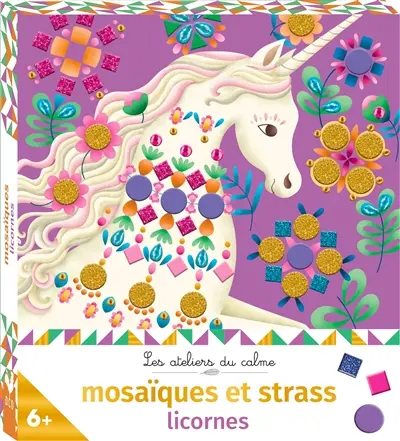 Licornes : mosaïques et strass