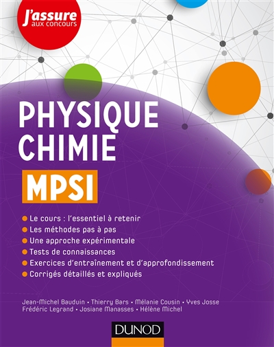 Physique chimie MPSI