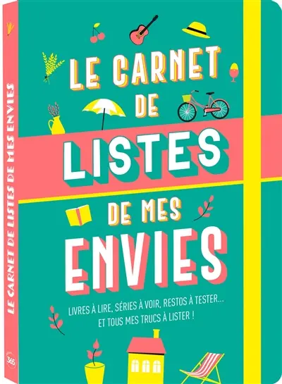 Le carnet de listes de mes envies : livres à lire, séries à voir, restos à tester... et tous mes trucs à lister ! Le carnet de listes de mes envies : livres à lire, séries à voir, restos à tester... et tous mes trucs à lister !