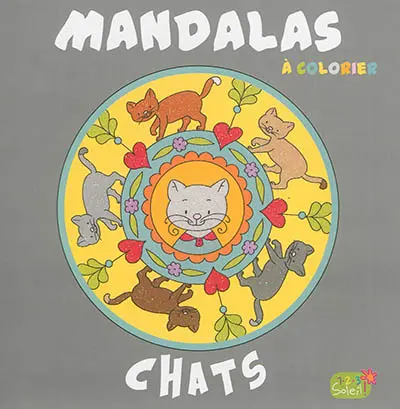 Mandalas à colorier : chats