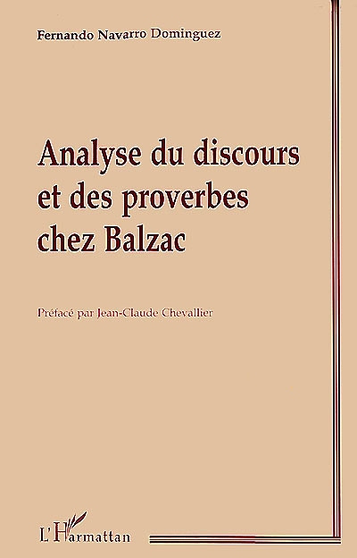 Analyse du discours et des proverbes chez Balzac