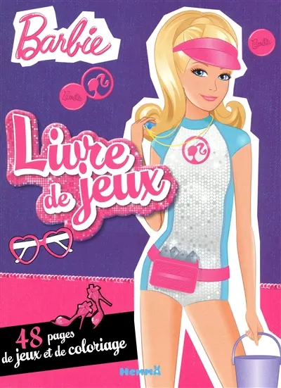 Barbie, livre de jeux : 48 pages de jeux et de coloriage