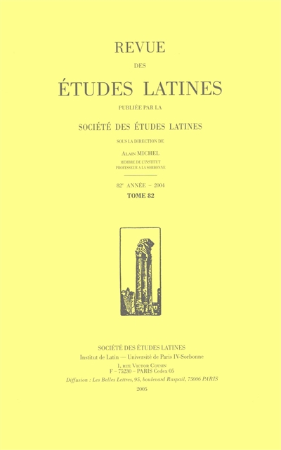 Revue des études latines,...