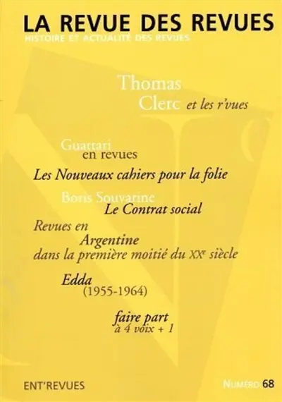 Revue des revues (La), n° 68