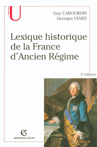 Lexique historique de la France de l'Ancien Régime