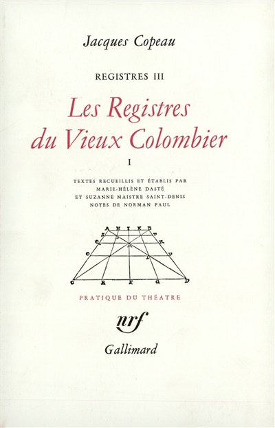 Les registres du Vieux-Colombier. Vol. 3