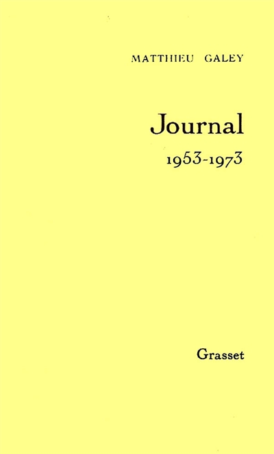 Journal. Vol. 1. 1953-1973
