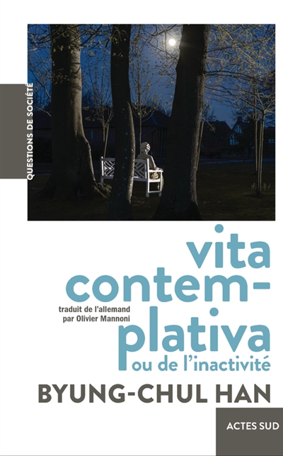 couverture du livre Vita contemplativa ou De l'inactivité