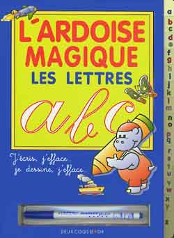 L'ardoise magique, les lettres