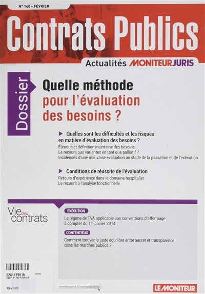 Contrats publics,...