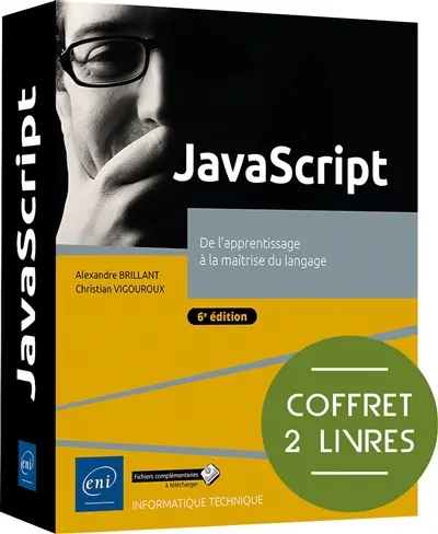 JavaScript : de l'apprentissage à la maîtrise du langage : coffret 2 livres